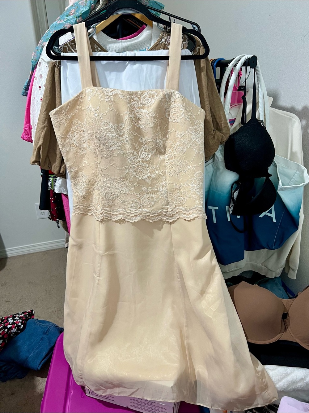 JAEDEN Champagne A-Line Formal Gown
